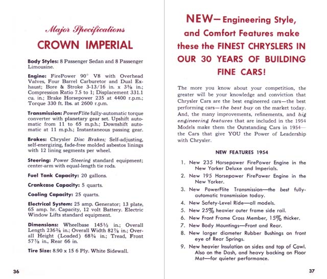 1954 Chrysler Salesbook Page 11